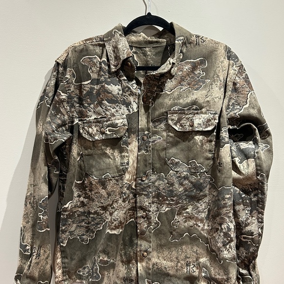 Realtree Other - Realtree Camo Lightweight Shirt Jacket Brown Gray Men’s Medium Button Front